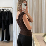DOMINIQUE HEALY - Jolene Tee - Espresso