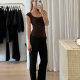 DOMINIQUE HEALY - Jolene Tee - Espresso