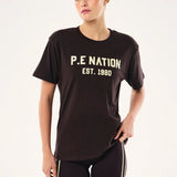 P.E NATION - Infinity Relaxed Tee - Black Bean