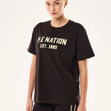 P.E NATION - Infinity Relaxed Tee - Black Bean