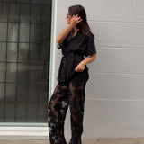 KIVARI - Jaxon Lace Shirt - Black