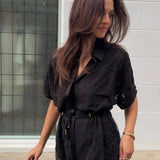 KIVARI - Jaxon Lace Shirt - Black