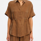 KIVARI - Jaxon Shirt - Chocolate