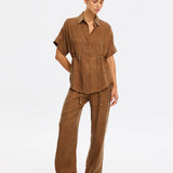 KIVARI - Jaxon Shirt - Chocolate