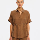 KIVARI - Jaxon Shirt - Chocolate