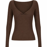 DOMINIQUE HEALY - Jillian Longsleeve - Chocolate