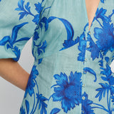 KIVARI - Juniper Maxi Dress - Cobalt Blue/Green