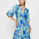 KIVARI - Juniper Maxi Dress - Cobalt Blue/Green