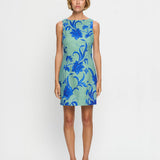KIVARI - Juniper Mini Dress - Cobalt Blue / Green