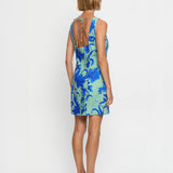 KIVARI - Juniper Mini Dress - Cobalt Blue / Green