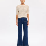 KIVARI - Kendall Knit Tee - Oat