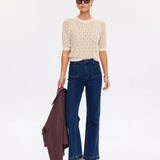 KIVARI - Kendall Knit Tee - Oat