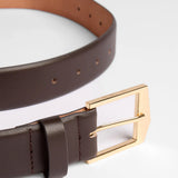 ELKA COLLECTIVE - Ida Belt 3.5cm - Chocolate / Gold