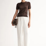 ELKA COLLECTIVE - Ash Knit Tee - Chocolate
