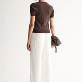 ELKA COLLECTIVE - Ash Knit Tee - Chocolate