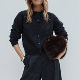 ELKA COLLECTIVE - Abigail Knit Cardigan - Midnight Navy