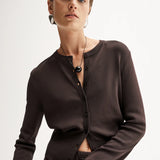 ELKA COLLECTIVE - Victoria Knit Cardigan - Chocolate