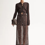 ELKA COLLECTIVE - Victoria Knit Cardigan - Chocolate