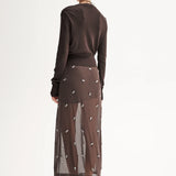 ELKA COLLECTIVE - Victoria Knit Cardigan - Chocolate