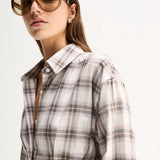 ELKA COLLECTIVE - Heather Shirt - White Check