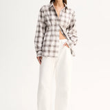 ELKA COLLECTIVE - Heather Shirt - White Check