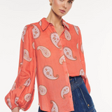 KIVARI - Ezra Blouse - Coral
