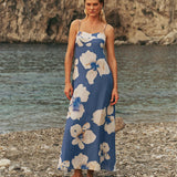 KIVARI - Rowena Strappy Maxi Dress - Blue