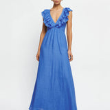 KIVARI - Kyla Maxi Dress - Blue
