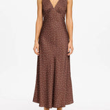KIVARI - Edie Midi Dress - Brown