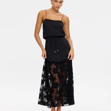 KIVARI - Blair Lace Maxi Dress - Black