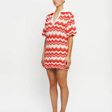 KIVARI - Leighton Mini Dress - Coral