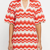 KIVARI - Leighton Mini Dress - Coral