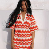 KIVARI - Leighton Mini Dress - Coral