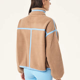 P.E NATION - Lennon Sherpa Jacket - Caramel