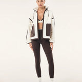 P.E NATION - Lennon Sherpa Jacket - Whisper White / Coffee