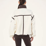 P.E NATION - Lennon Sherpa Jacket - Whisper White / Coffee