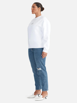 Ena Pelly - Lexi Monogram Sweater - White
