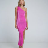 L'IDÉE - Gigi Lidi Split Gown - Flamingo