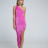 L'IDÉE - Gigi Lidi Split Gown - Flamingo