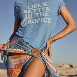 SPELL - Life's Better Tee - Vintage Blue