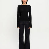 KIVARI - Logan Knit Top - Black