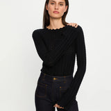 KIVARI - Logan Knit Top - Black