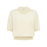 ROWIE - Loretta Knit Top - Creme