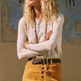 SPELL - Lou Lou Knit Top - Snow