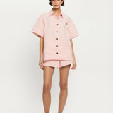 KIVARI - Marla Denim Shirt - Soft Pink