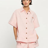 KIVARI - Marla Denim Shirt - Soft Pink