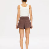 KIVARI - Celene Denim Short - Chocolate