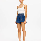 KIVARI - Celene Denim Short - Indigo Blue
