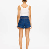 KIVARI - Celene Denim Short - Indigo Blue