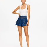 KIVARI - Celene Denim Short - Indigo Blue